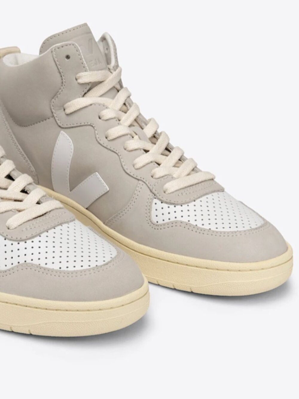 Veja V-15 Nubuck Natural White sneakers